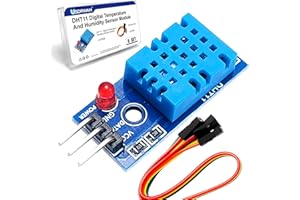 USDRWAM 6 Set DHT11 Temperature Humidity Sensor Module Digital Temperature Humidity Sensor 3.3V-5V with Dupont Wires Humidity Measure Range 20%-95% (±5%) Temperature Measure Range 0-50℃(±2℃) Celsius