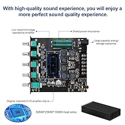 Bluetooth Audio Amplifier Board, ZK-TB21 2.1CH 50W