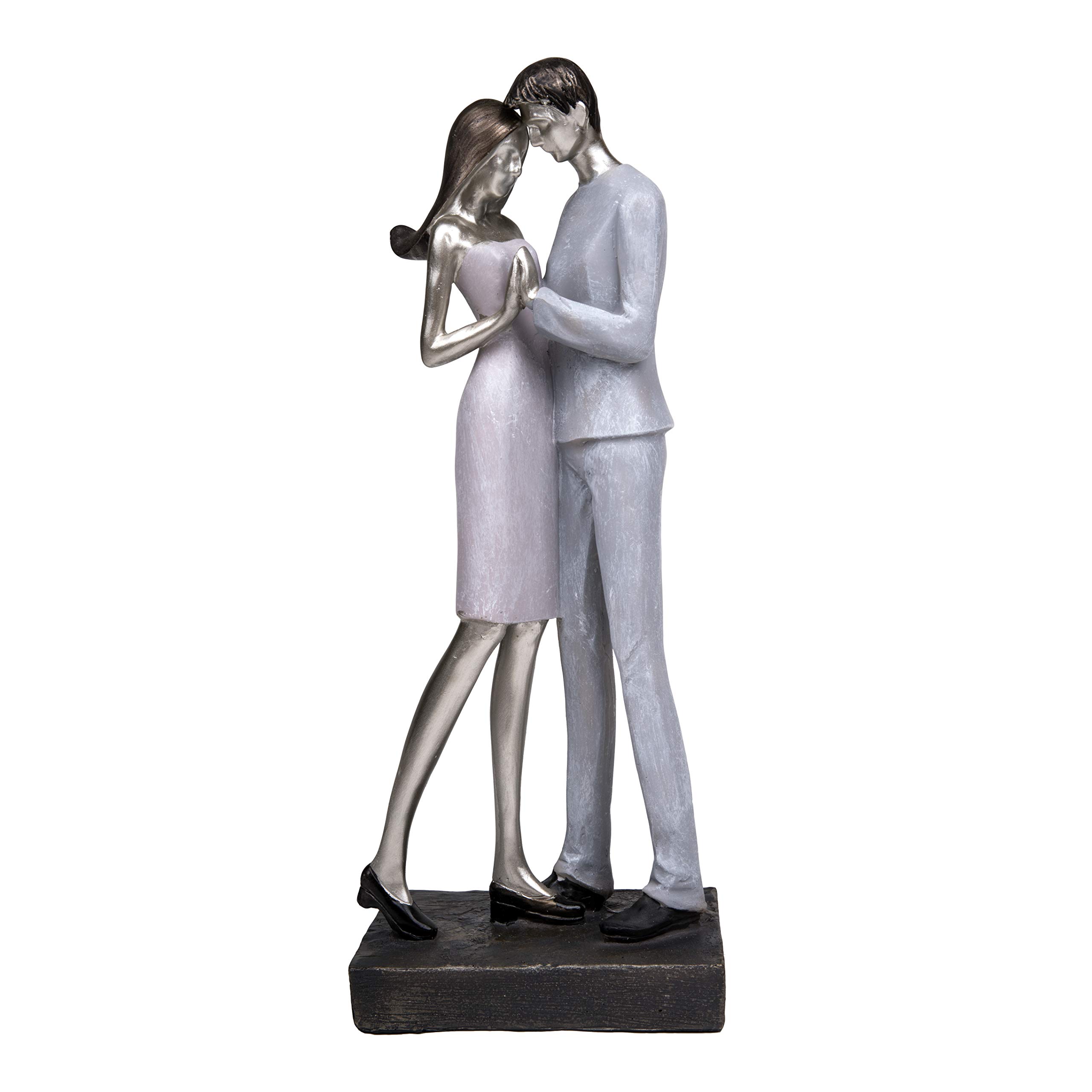 Maturi Summer of Love Couple in Embrace and Holding Hands Figurine, Gift, Home Decoration, 34cm / 13.4"