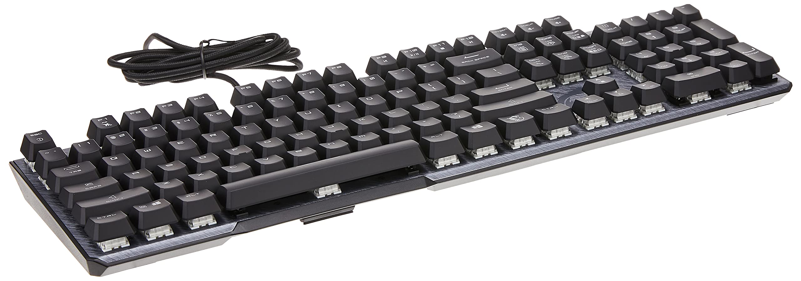 MSI Mechanical Gaming Keyboard, Clicky Kailh Box White Switches, RGB Mystic Light (Vigor GK50 Elite BW)