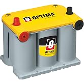 OPTIMA&reg; Batteries High Performance D75/25 YELLOWTOP&reg; Sealed AGM Battery | Dual Purpose Car, Truck and SUV Battery, 620 CCA, Dual Terminal, Maintenance Free, Versatile Mounting