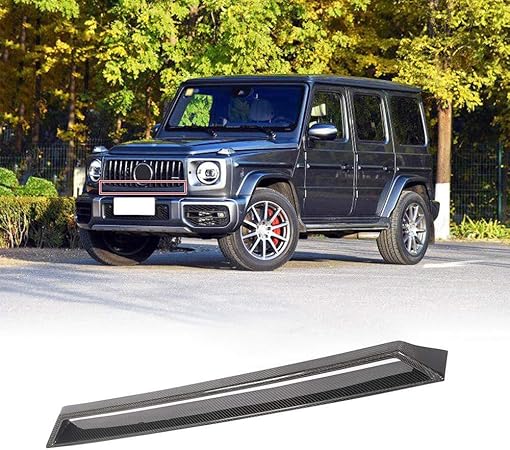 Amazon ドライカーボン製 フロント ガーニッシュ For メルセデス ベンツ Gクラス G63 Amg ワゴン 19 フロントバンパーグリルガーニッシュ 外装 パーツ カスタム エアロ アクセサリー ドライカーボン製 Dry Carbon フロントスポイラー 車 バイク