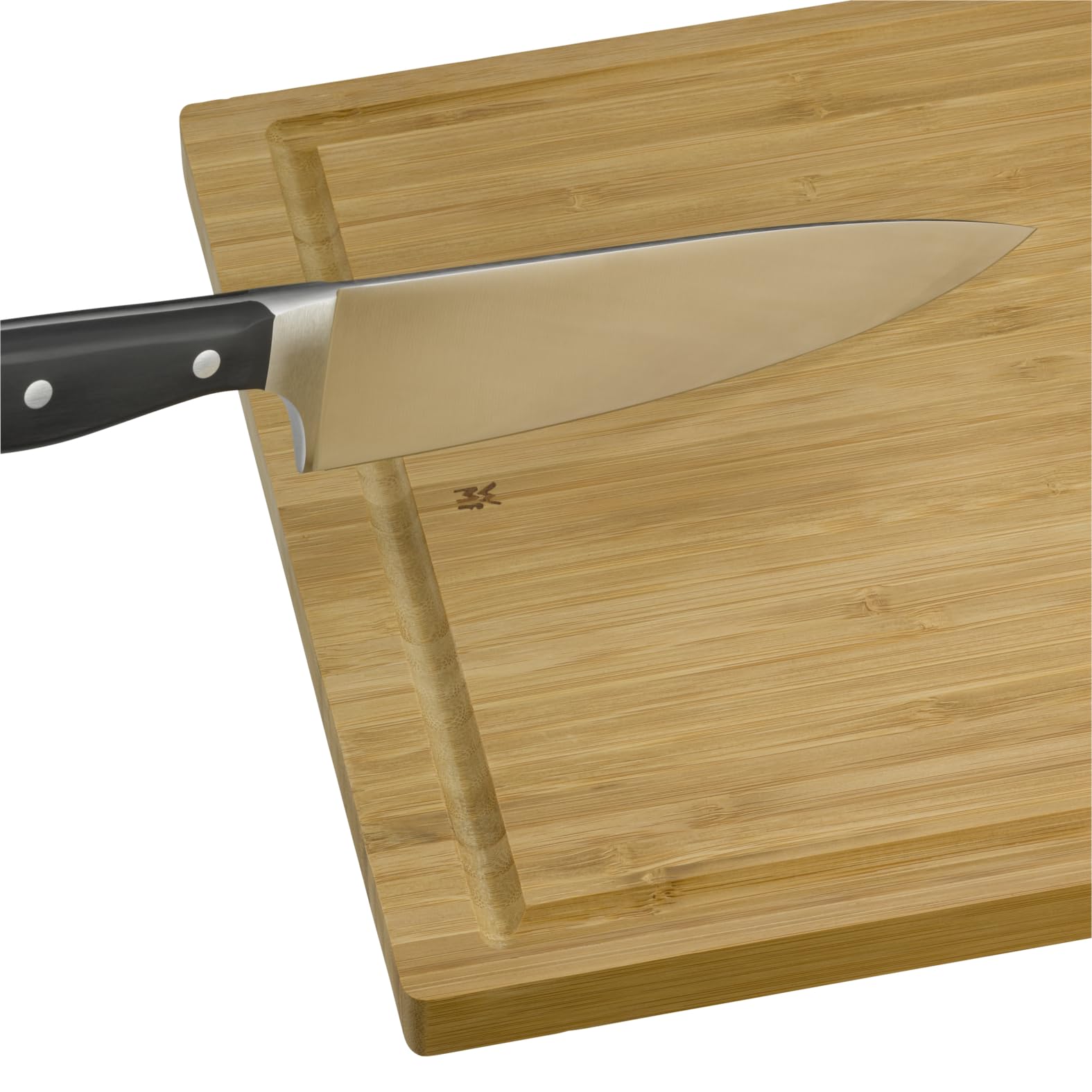 WMF Schneidebrett Bambus natur, 45 x 30 x 1,9 cm, Schneidebrett Holz, Bambus Brett, Holzbrett groß - Tranchierbrett mit Saftrille - Küchenbrett klingenschonend 5