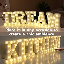 HXWEIYE LED Marquee Letters Lights Sign C, 26
