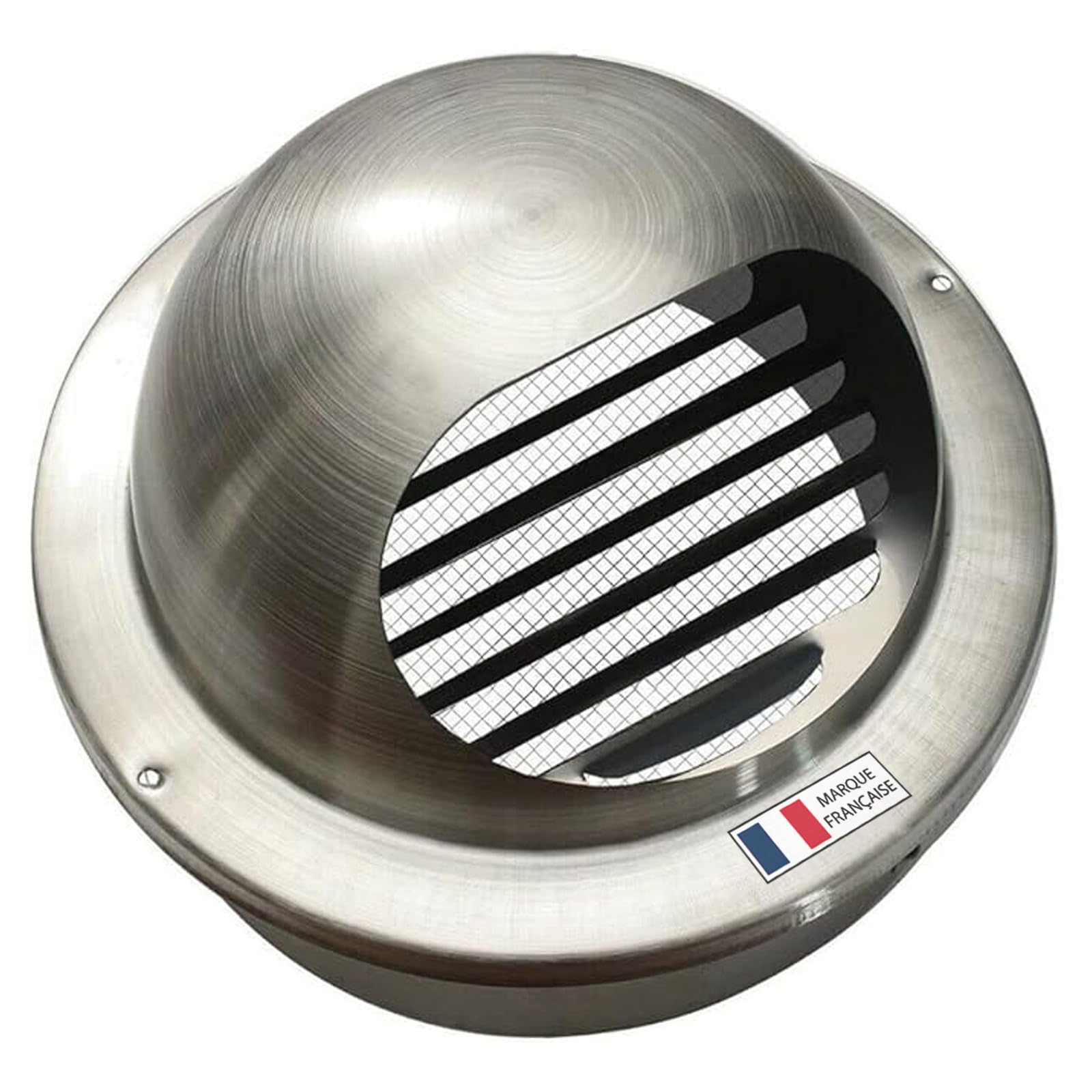 AIROPE 125mm Stainless Steel Vent Grille with Built-In Mosquito Net, Weather Resistant, Perfect for Extractor Hoods, Ventilation and Exhaust Ducts
