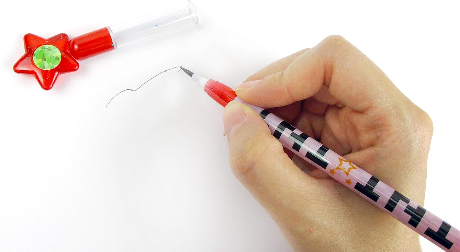 24 Pcs Pixel Miner Themed Multi Point Pencils Party Favor Mine Pixel Craft Classroom Rewards Prizes Goody Bag Treat Bag Stuffers: Office Products