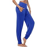 AvaCostume Women's Loose Yoga Harem Workout Pants with Pockets
