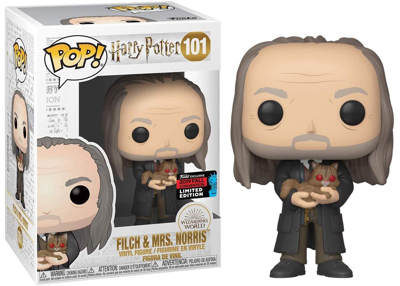 POP Funko Filch & Mrs. Norris Fall Convention 2019