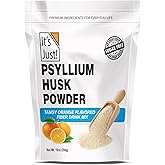It's Just! - Psyllium Husk Powder, Easy Mixing Dietary Fiber, Cleanse Your Digestive System, Finely Ground Powder, Ideal for Keto Baking, Non-GMO (Tangy Orange, 10oz (Pack of 1))