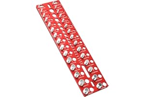 VEXTHYX Thread Checker Nut and Bolt Thread Checker Gauge 30 Bolt Size Finder 15 Standard 15 Metric 19 Drill Gauges Dual-System Inch & CM Ruler Nut Identifier Tool for DIY, Mechanics, Woodworking