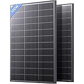 Callsun N-Type 16BB 200 Watt Solar Panel, 2×100W Solar Panels, 25% High Efficiency Monocrystalline PV Module,Compact Space-Sa
