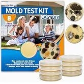 Mold Test Kit for Home -DIY Mold Testing Kit with 8 Individual Tests-Black Mold Detector-Indoor Air Quality Tester-Mold Identification Guide-Free Lab Analysis-Fast and Reliable Mold Detector at Home
