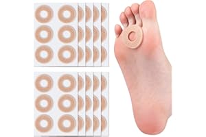 60 Pcs Callus Cushions Pads, Adhesive Corn Protectors, Relief Pain from Calluses, Corns, Blisters, Heel Frictions, Round Corn