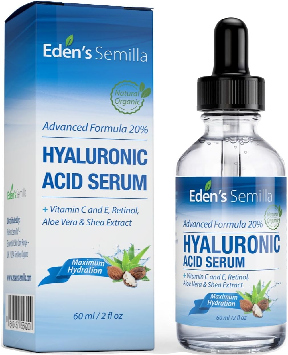 Hyaluronic Acid Serum 60ml Best hydration moisturiser for the face