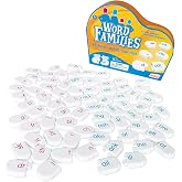 Junior Learning Word Families - 74 Educational Phonics Tiles &amp; Games | Snap-together tiles with color-coded onsets and rimes, 7 gameplay modes for classroom or home phonics practice
