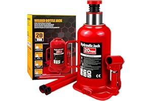 VONLX Torin Hydraulic Bottle Jack with Color Box, 20 Ton (40,000 lb) Capacity 7.5-14 inch Lifting Range, Muti-Directional Wel