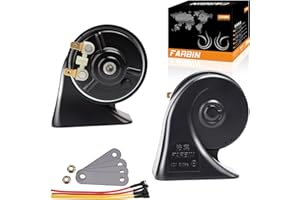 FARBIN Car Horn 12v Loud Waterproof Double Horn Super Loud Train Horns Car Electric Snail Horn Air Horns Truck Horns Replacem