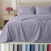 California Design Den Cal King Cotton Sheets - Luxury 800 Thread Count, 100% Cotton Sateen Bedding - Deep Pocket California King Sheet Set - Lavender