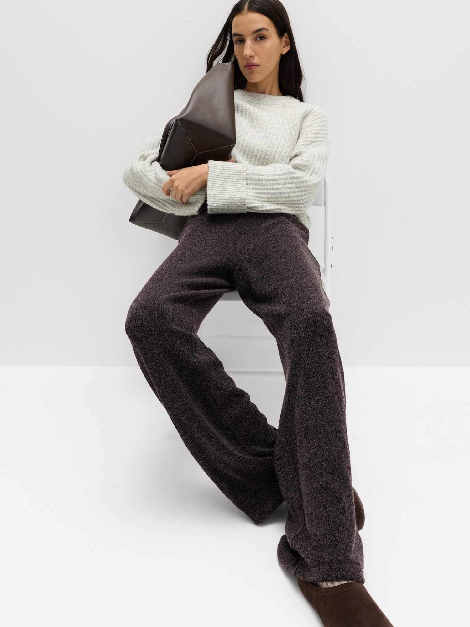 Pantalon Coupe Large côtelé peigné UK 8 (EU 36)
