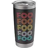 Retro Vintage Foo Stainless Steel Insulated Tumbler