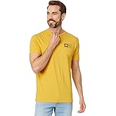 Salty Crew Mens Sketchy Alpha Premium Short Sleeve Tee, Mustard, Large