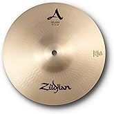 Zildjian A0211 10" A Splash Cymbal | Fast Bright Burst, Quick Decay Accent Color, 10 inch Effects Piece for Any Drum Set, Pro Bronze Build