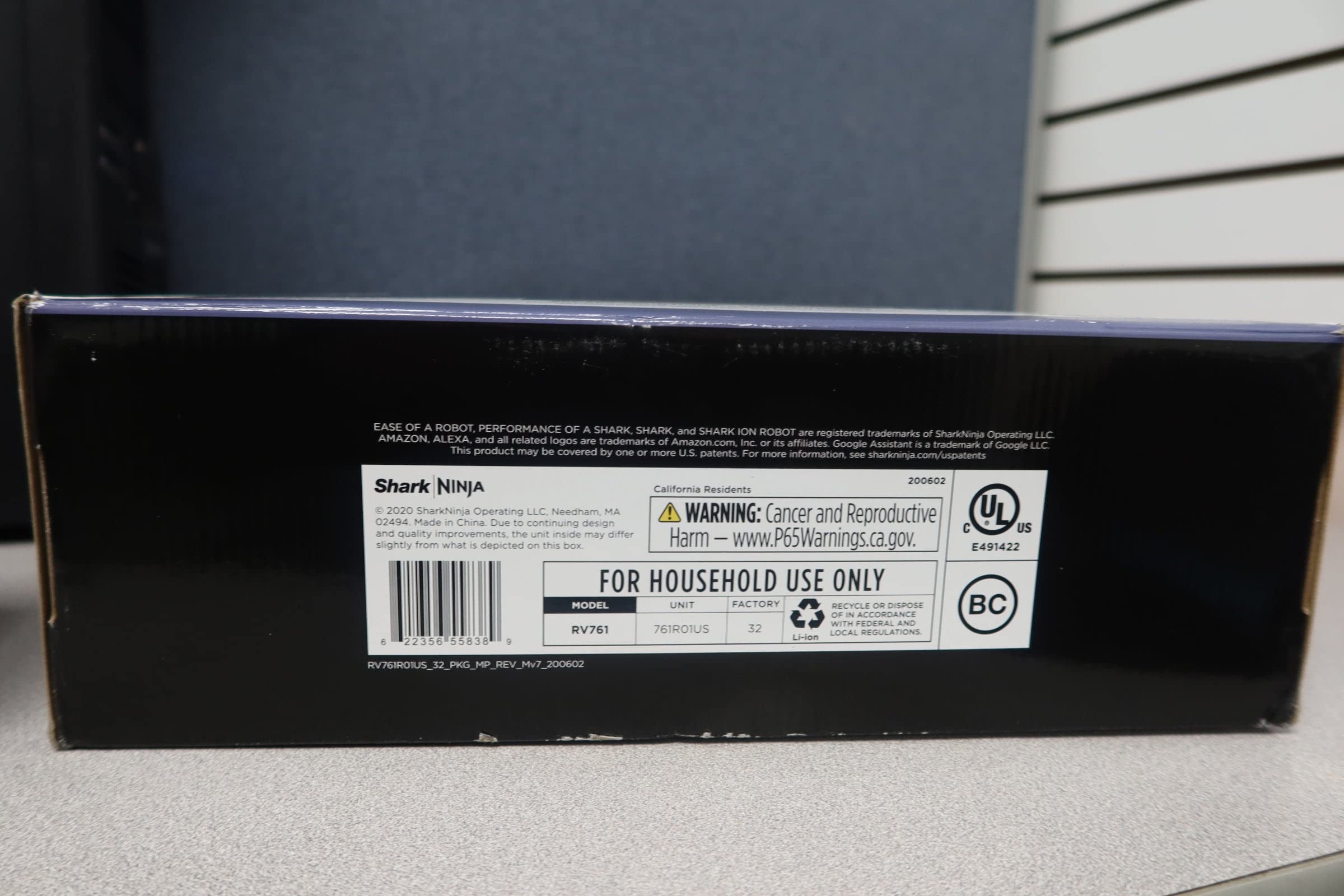 Shark ION Robot Vacuum RV761 with Wi-Fi and Voice Control, 0.5 Quarts, in Black and Navy blue - View 4