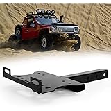 BUNKER INDUST Receiver Hitch Winch Cradle Mount Plate, Universal 2" Trailer Hitch Winch Mounting Bracket for ATV UTV Truck