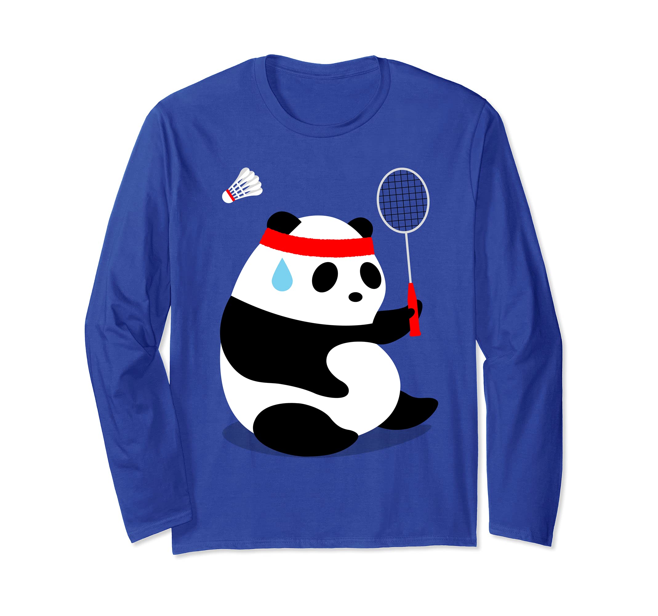 Badminton Panda Getting Sweaty Missed Long Sleeve T-Shirt
