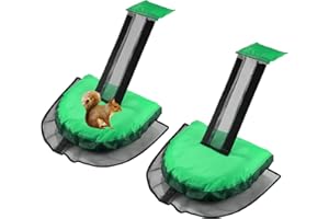 ELIUNG 2 Pack Animal Pool Rescue Ramps - Critter Escape Ramp for Frogs, Birds, Ducks - Green