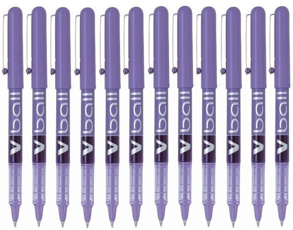 Pilot Vball 5 Liquid Ink Rollerball 0.5 mm tip (Box of 12) - Violet