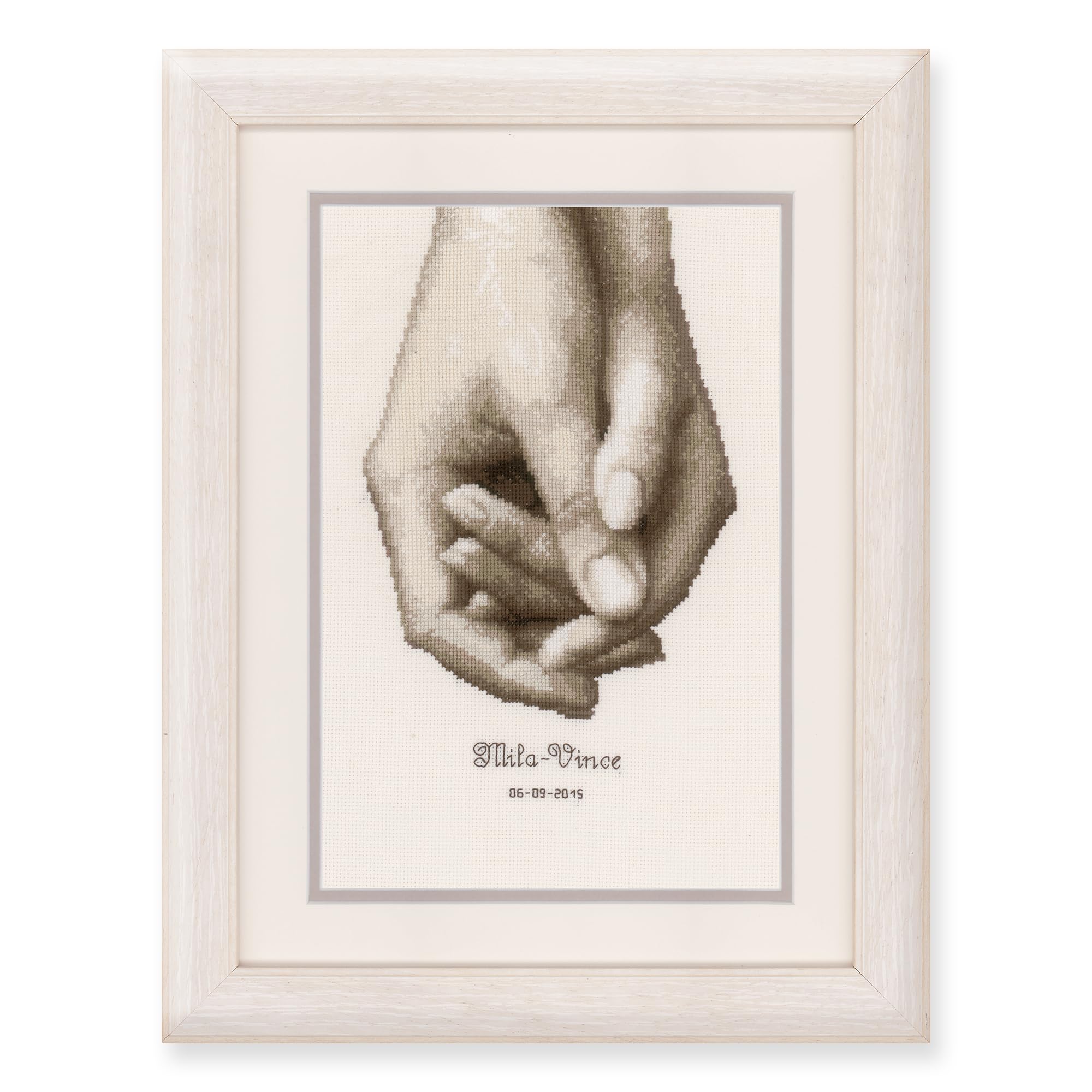 Vervaco Counted Cross Stitch Kit Hand in Hand AIDA