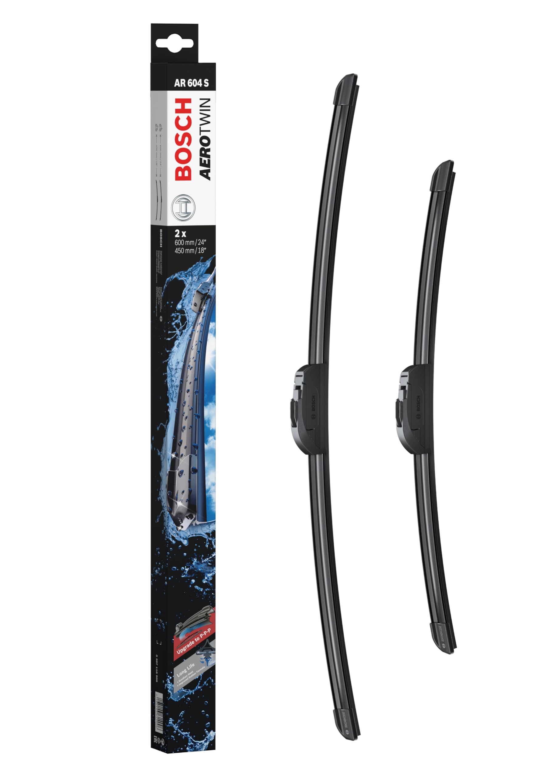 Bosch, Aerotwin Wiper Blade Set, Retrofitting Set AR604S, Length: 600/450