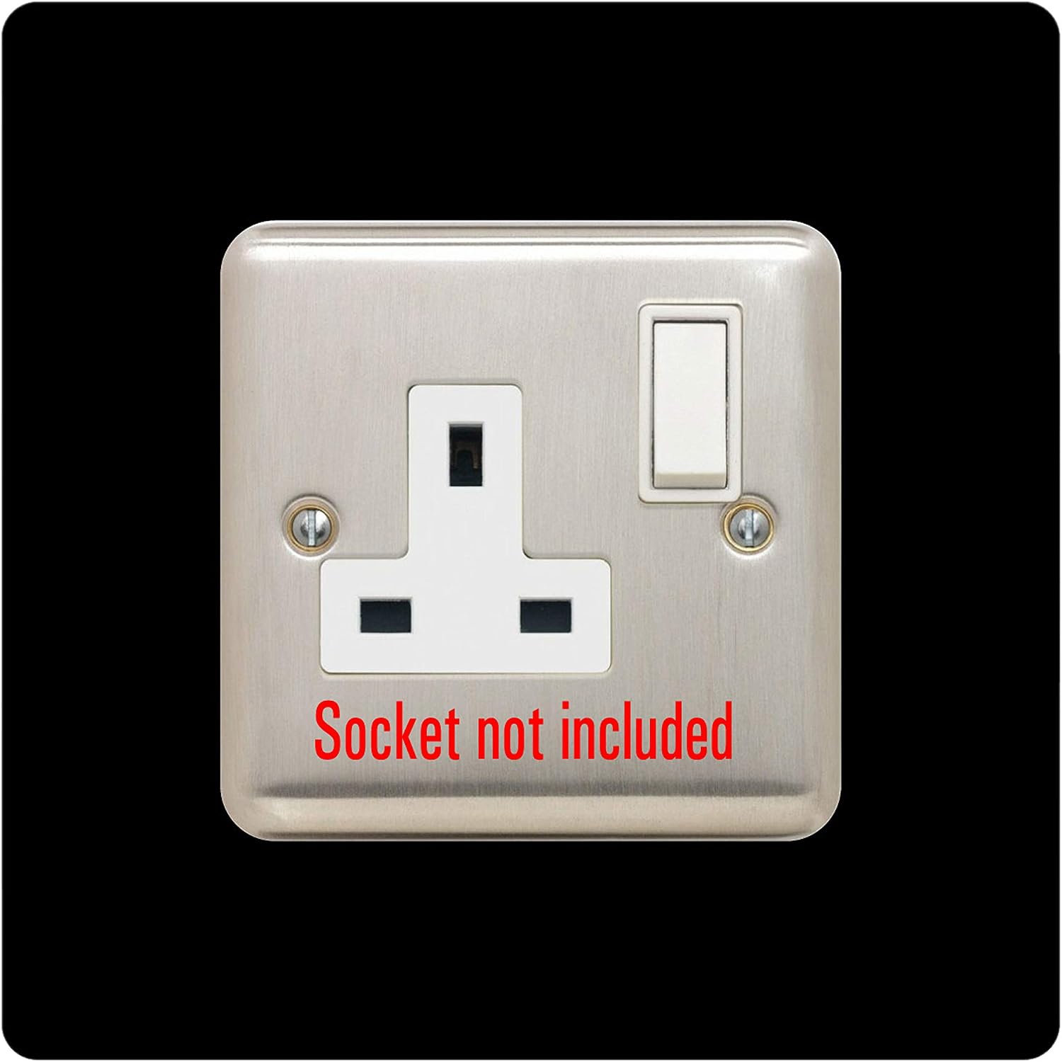Single Socket Surround, Black