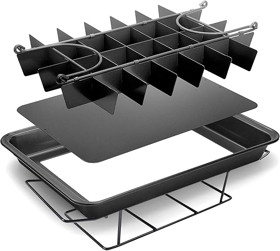 Brownie Pan with Dividers 18 Cavity Non Stick Divided Brownie Tin for