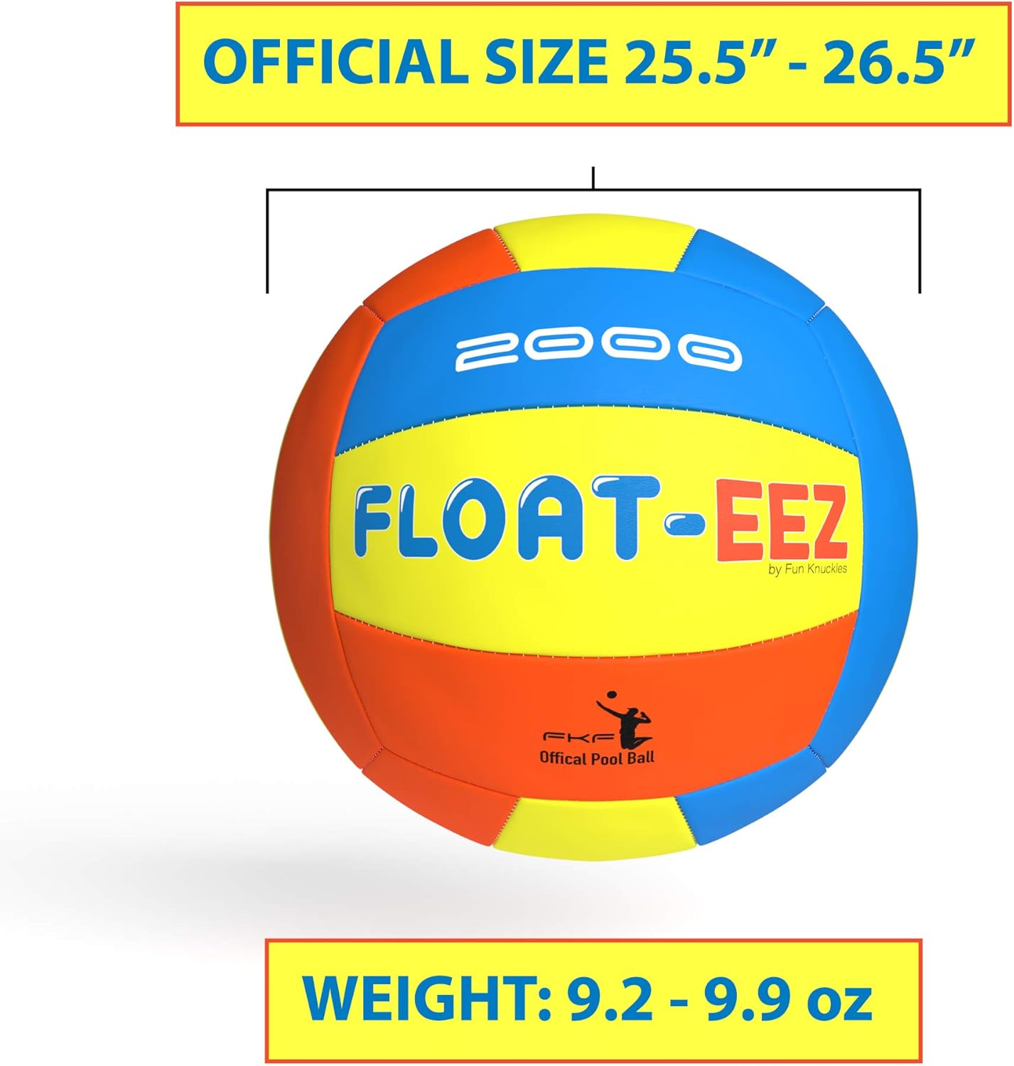 Float-EEZ Pool & Beach Volleyball Pack of 2 - Waterproof - Air Pump Included - Great for Pools & Beach Games: Sports & Outdoors