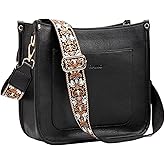 RAVUO Crossbody Bags for Women, Vegan Leather Shoulder Purse Fashion Hobo Handbags with 2 Adjustable Straps