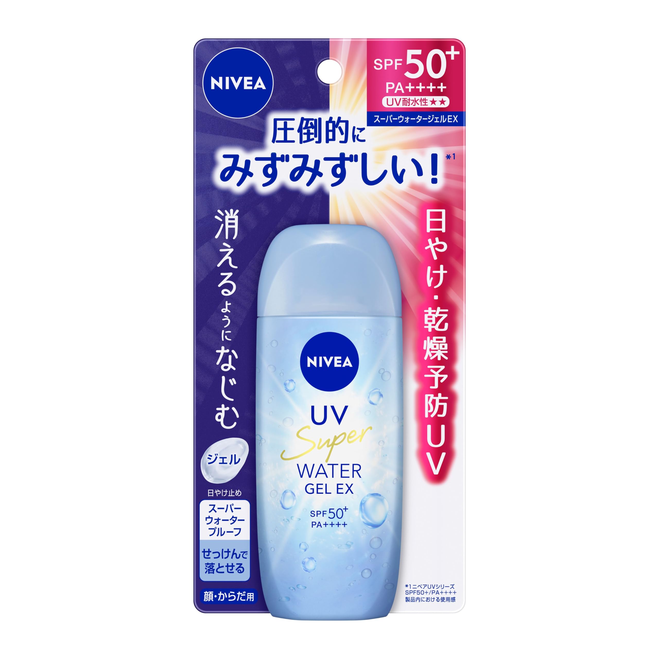 Nivea UV Water Gel EX 2.8 oz (80 g)
