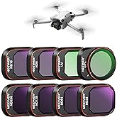 NEEWER ND & CPL Filter Set Compatible with DJI Mini 4 Pro, 8 Pack UV CPL ND8 ND16 ND32 ND64 ND128 ND256 CPL Polarizer Neutral