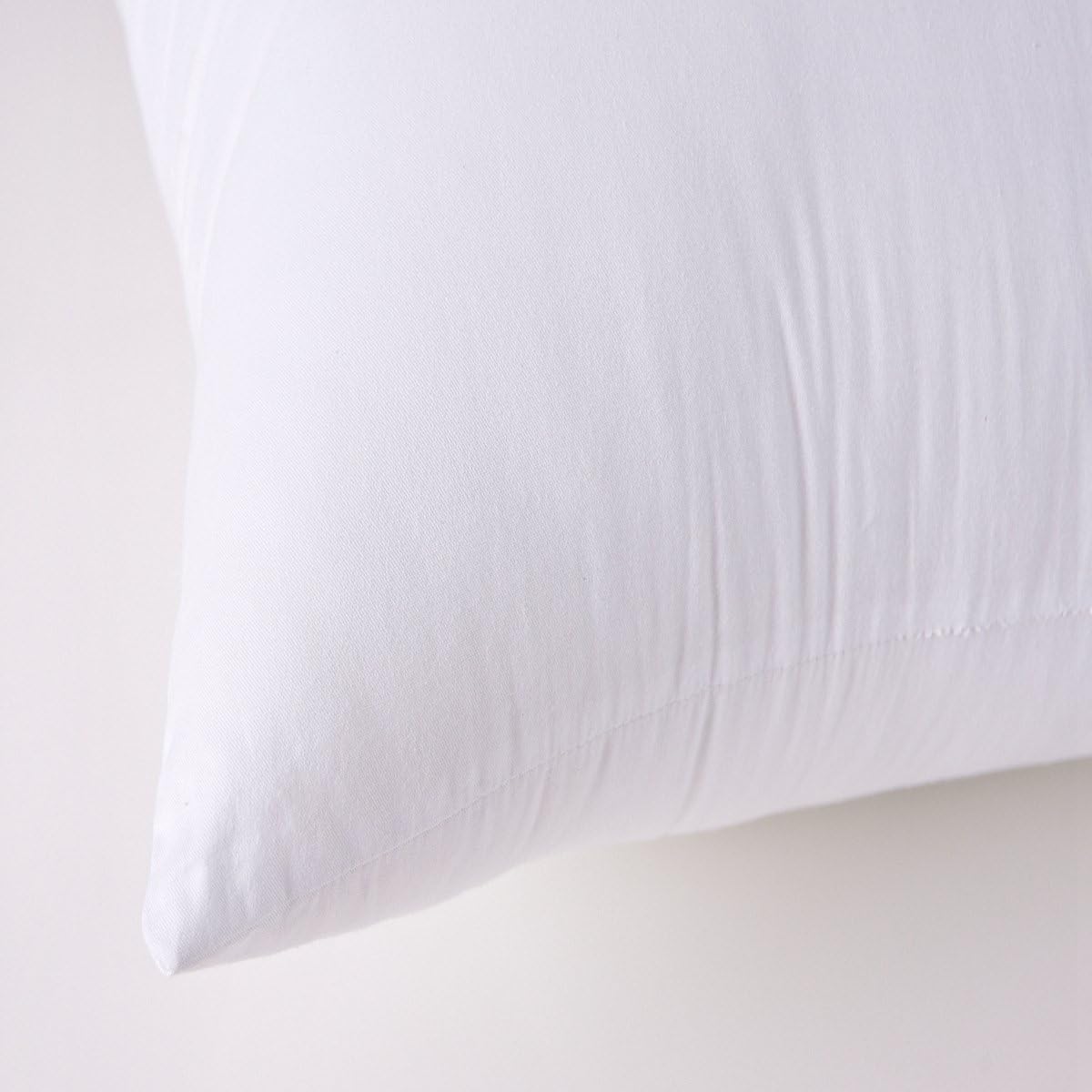Set of 2, 100% Cotton Down Alternative Decorative Throw Pillow Insert, Square, 18x18 Inch: Kitchen & Dining