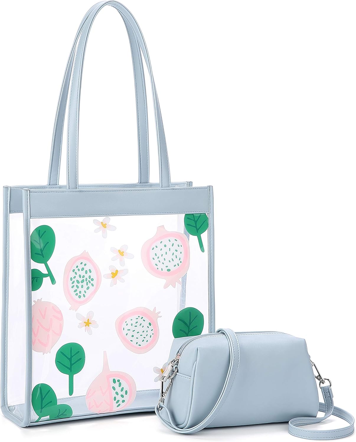 Grand Sac De Rangement Transparent Avec Zip - 38x24x32 Cm, Polypropylène, Pour Livres Et Affaires