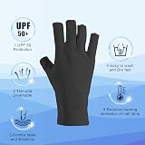 TOYMIS Anti UV Gloves Gel Nail Lamp Half Finger Protection for Manicure Salon view 3