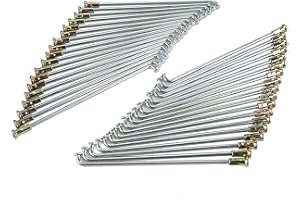 NICECNC 36PCS Spoke Nipple Set Compatible with Yamaha 16" Rear Wheel TTR125 2000-2003 / TTR125E 2003-2009 / RT100 1990-2000, 