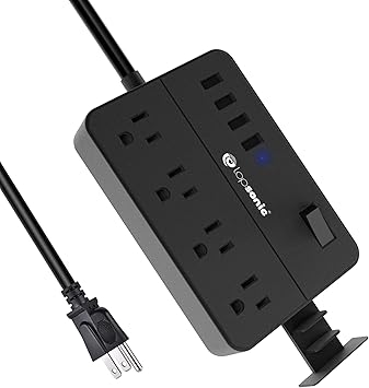 Electrical Usb Power Bar For Smartphone Tablet Home Cruise Ship Travel Flat Plug Power Bar Letmy Power Strip With 3 Outlets 4 Usb Ports 1875w 15a 5ft Long Braided Extension Cord Tools