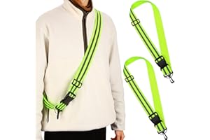 Saintrygo Reflective Sash Running Gear High Visibility Safety Reflective Jacket Adjustable Sash for Walking Cycling at Night