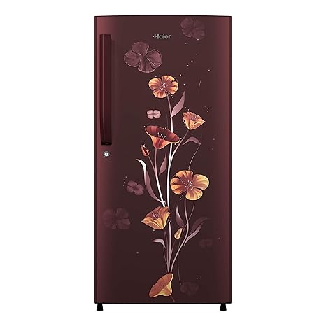 Haier 195 L 3 Star Direct-Cool Single Door Refrigerator (HRD-1953CRF-E, Red Freesia)