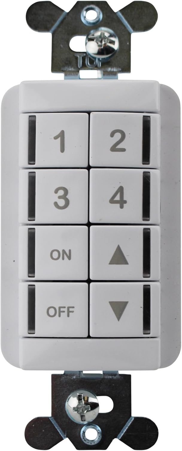 Sensor Switch NPODM4PDXWH nLight Push Button Wallpod 4Channel Dim