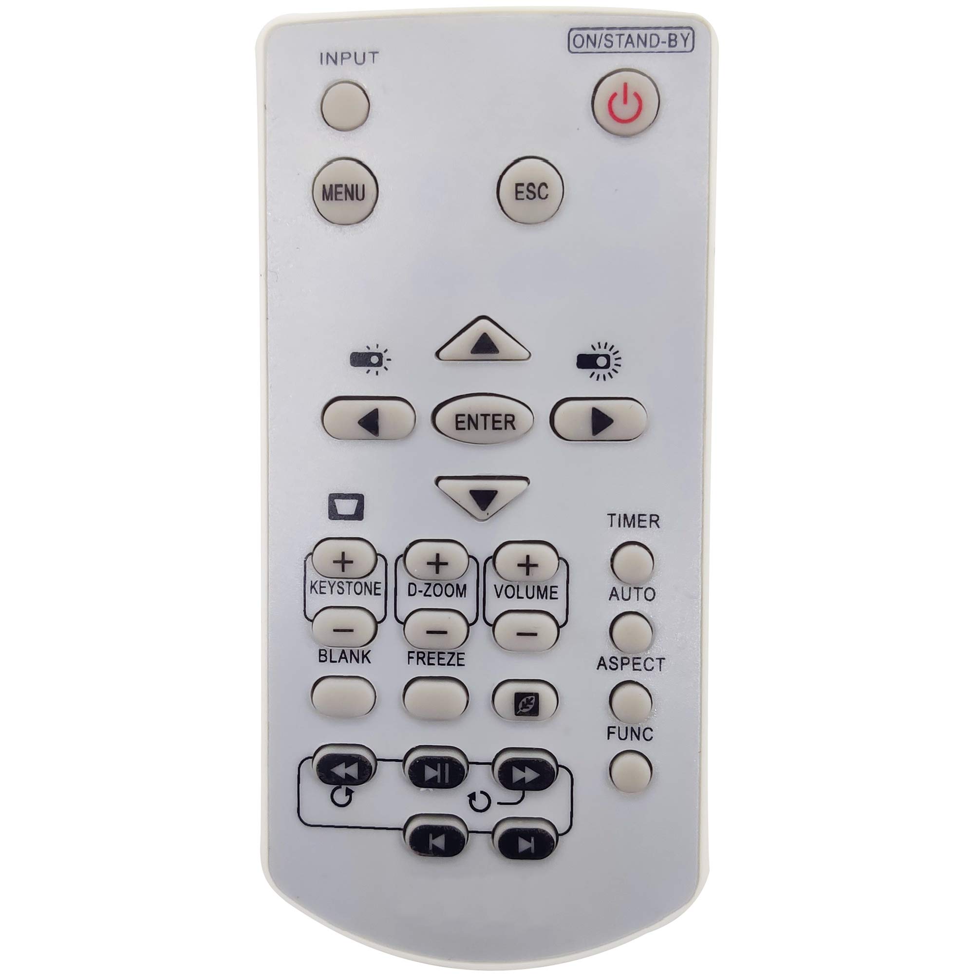 Leankle Remote Controller YT-141 for Casio Projectors XJ-F100W, XJ-F10X, XJ-F200WN, XJ-F20XN, XJ-F210WN, XJ-UT310WN, XJ-V100W, XJ-V10X, XJ-V110W