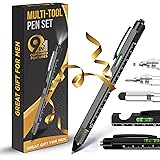 Gifts for Men, Stocking Stuffers for Men, Multitool Pen Set 9 in1, Christmas Gifts for Men Who Have Everything, Dad Gifts fro