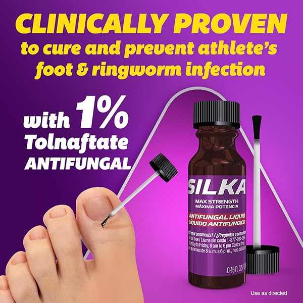 SILKA EMERGENCY FOOT CARE KIT, MAX STRENGTH ANTIFUNGAL LIQUID, ODOR-FIGHTING FOOT POWDER, ANTIFUNGAL CREAM FOR ATHLETES FOOT, JOCK ITCH, AND RINGWORM, COMPLETE SOLUTION FOR HEALTHY FEET